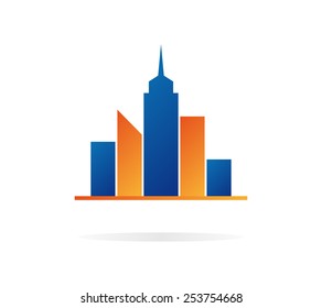 Vector buildings and houses logos 