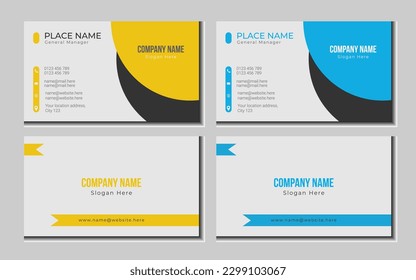 vector buisness card desing in back and home site