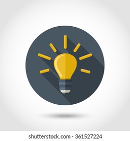 Vector bulb icon