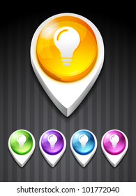 vector bulb idea icon design