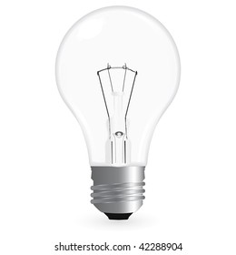 vector bulb isolated on a white background