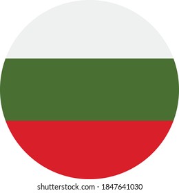 Vector: icono de botón de marca de bulgaria