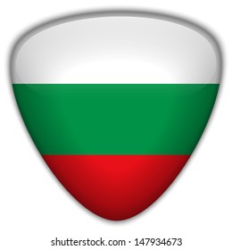 Vector - Bulgaria Flag Glossy Button