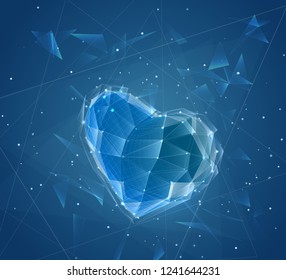 vector bulk heart  for medicine and holiday