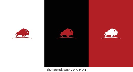 Vector of bull design. Wild Animals, Vector illustration.