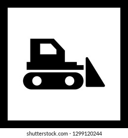 Vector Bull Dozer Icon