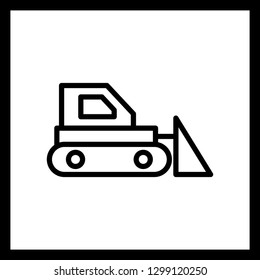 Vector Bull Dozer Icon