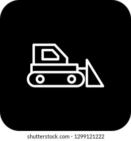 Vector Bull Dozer Icon