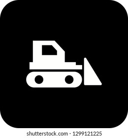 Vector Bull Dozer Icon