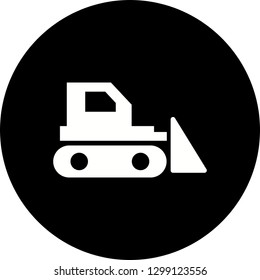 Vector Bull Dozer Icon