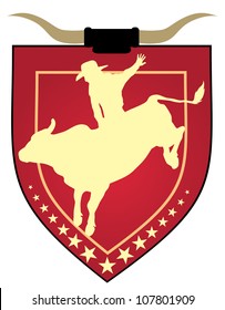 vector bull emblem