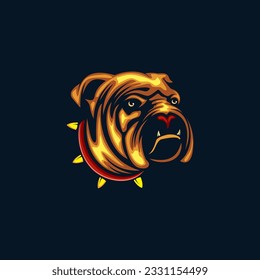 Vector Bulldog Design Illustration Template