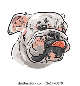 Vector Bulldog Head