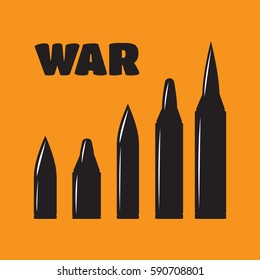 Vector bullet holes set. Violence and crime, gunshot and military. Bullet holes vector