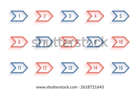 Vector Bullet Point Numbers Background