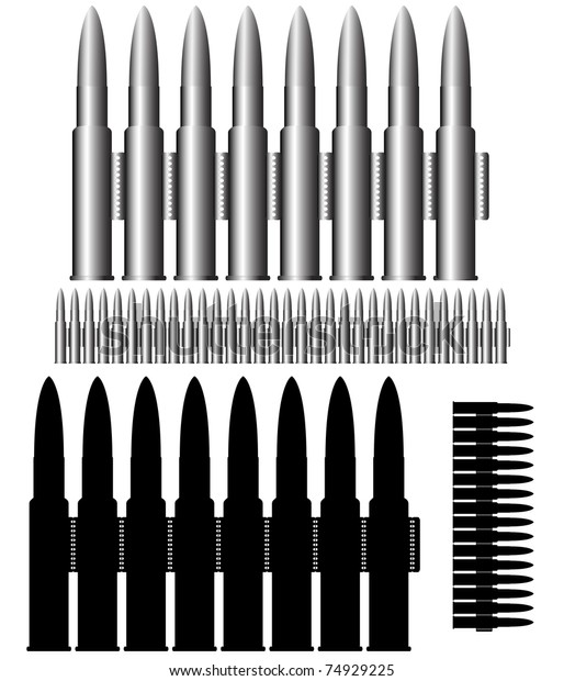 vector bullets - ammunition - the belt of\
ammunition - cartridges