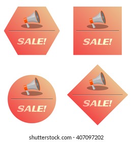 Vector bullhorn icon