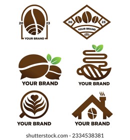 Vector Bundle Coffee Modern Logo Suitable for a Business Logo