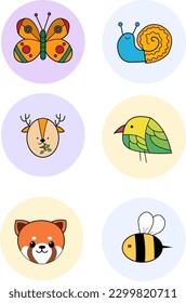 vector bundle of forest animals