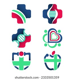 Vector Bundle Medical or Health Simple Modern Logo