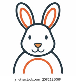 Vector Bunny icon vector from easter day concept. Thin line illustration of bunny editable stroke. bunny linear sign for use on web and mobile apps, logo, print media on white background.