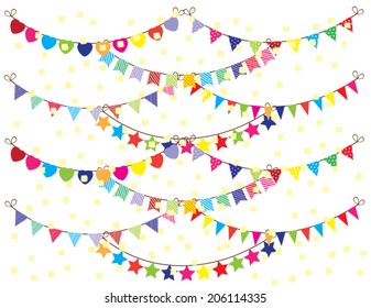 vector bunting background