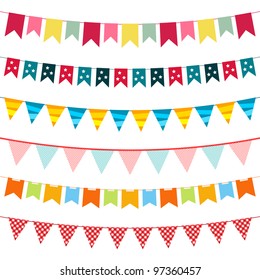 Vector bunting collection