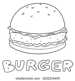 vector of burger