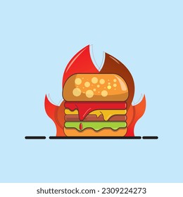 El diseño de la hamburguesa vectorial es una representación gráfica de una hamburguesa creada con software vectorial, que permite ilustraciones escalables y de alta calidad de bollos, patatas, queso, lechuga, tomates y 