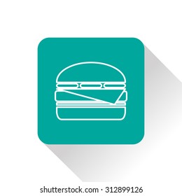 Vector  burger icon. Food icon. Eps10