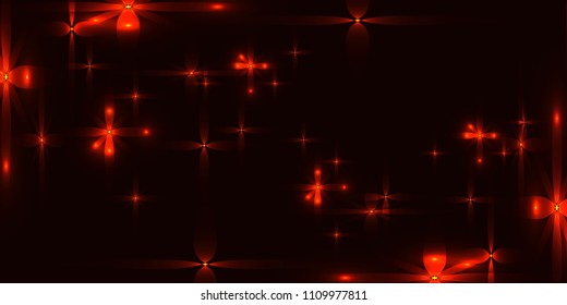 Vector burgundy radiant background with red stars. For registration of paper or banners.