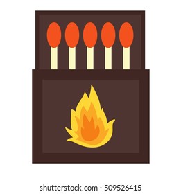 Vector burning matches pack