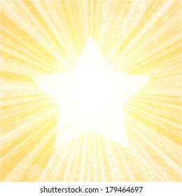 Vector burst with star symbol.