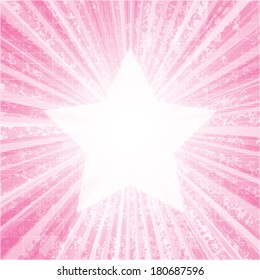 Vector burst with star symbol.