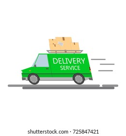 Vector bus for delivery with boxes