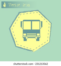 Vector bus icon