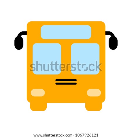 vector Bus illustration - shuttle Bus symbol, travel icon
