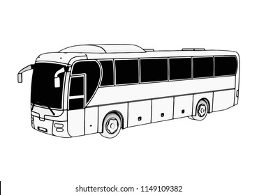 Vector Bus Sketch Stock Vector (Royalty Free) 1149109382 | Shutterstock