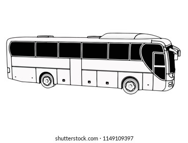 City Bus Doors Open 3d Illustration Stock Illustration 1809379984 ...