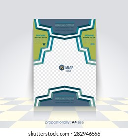 Vector Business A4 Flyer, Brochure. Cover Template, Corporate Leaflet Design Template 