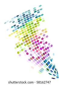 Abstrakter Hintergrund-Mosaik-Design für Vektorgeschäfte.