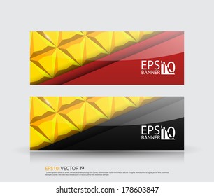 Vector business abstract triangle card or banner presentation.