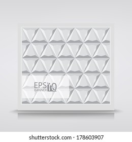 Vector business abstract triangle card or banner presentation.