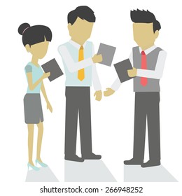 Vector business advisor is about working together.