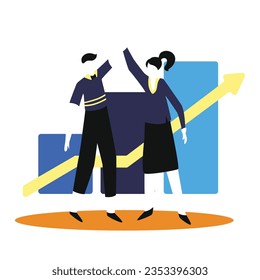 vector business analytics data organization statistical analysis profitable decisions expert