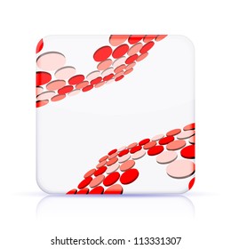 Vector business app icon on white background. Eps10