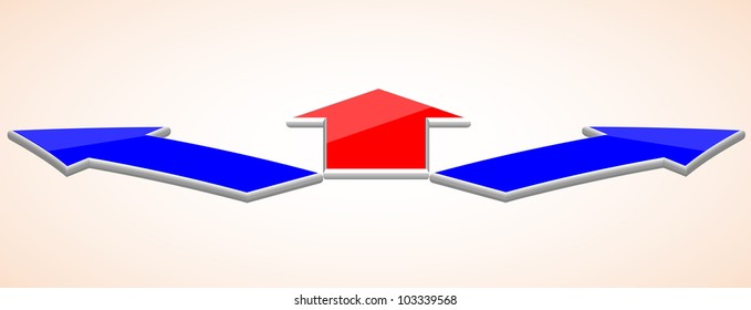 Vector business arrow background. Eps10 illustration
