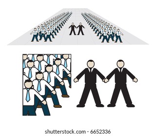 Vector business background. Editable illustration.