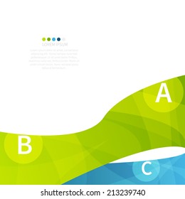 Vector business background. Template for business plan
