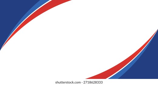 Plano de fundo de banner comercial de vetor com cor gradiente vermelho e azul, design moderno